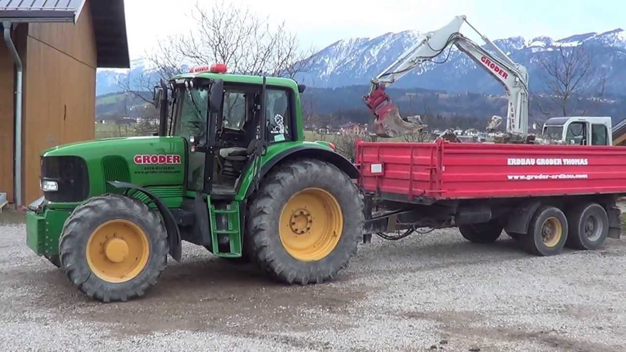 Baggerarbeiten mit Takeuchi | John Deere | Linder