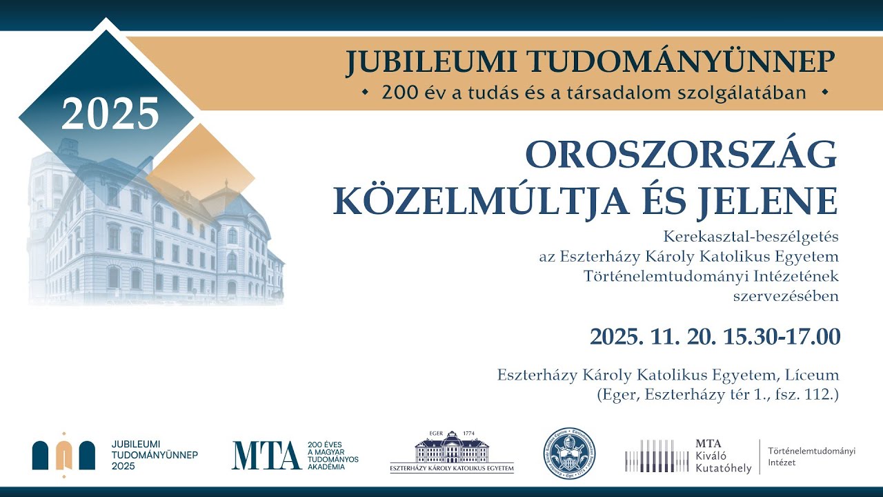 Kerekasztal-beszélgetés - Oroszország közelmúltja és jelene - Dr. Valuch Tibor és Sz. Bíró Zoltán