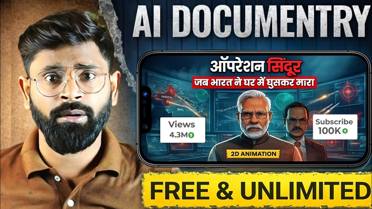 AI Documentary Video Banana Seekhe Sirf Mobile Se | Anidoc Video  Free Tools + Full Process