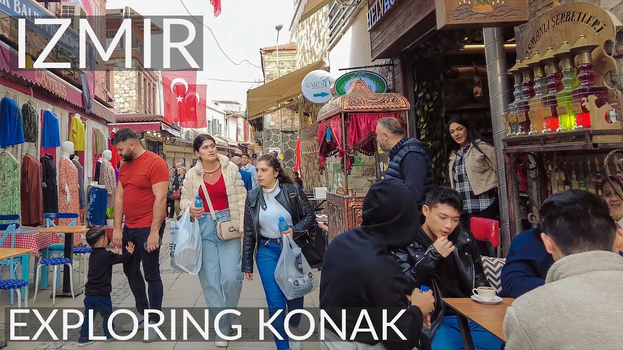 Exploring the Backstreets of Konak Kemeraltı Bazaar: Journey through İzmir | 4K Walking Tour