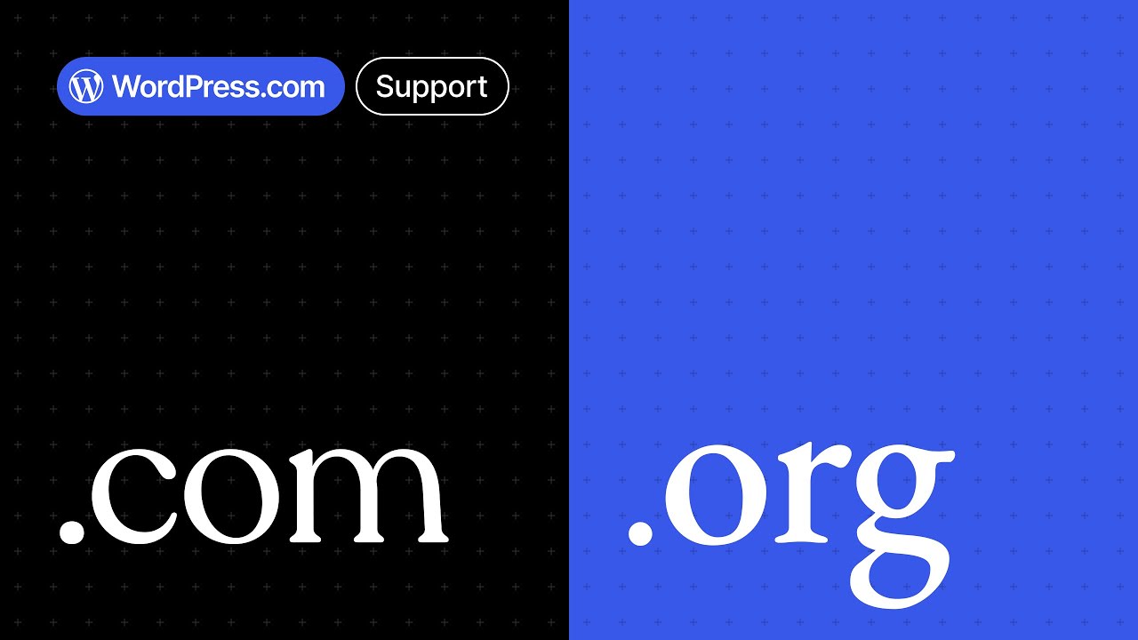 WordPress.com versus WordPress.org