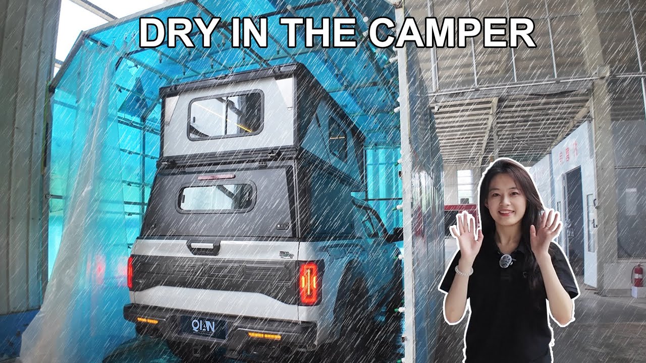 Ultimate Heavy Rain Test! TP07B hard sided pop up camper