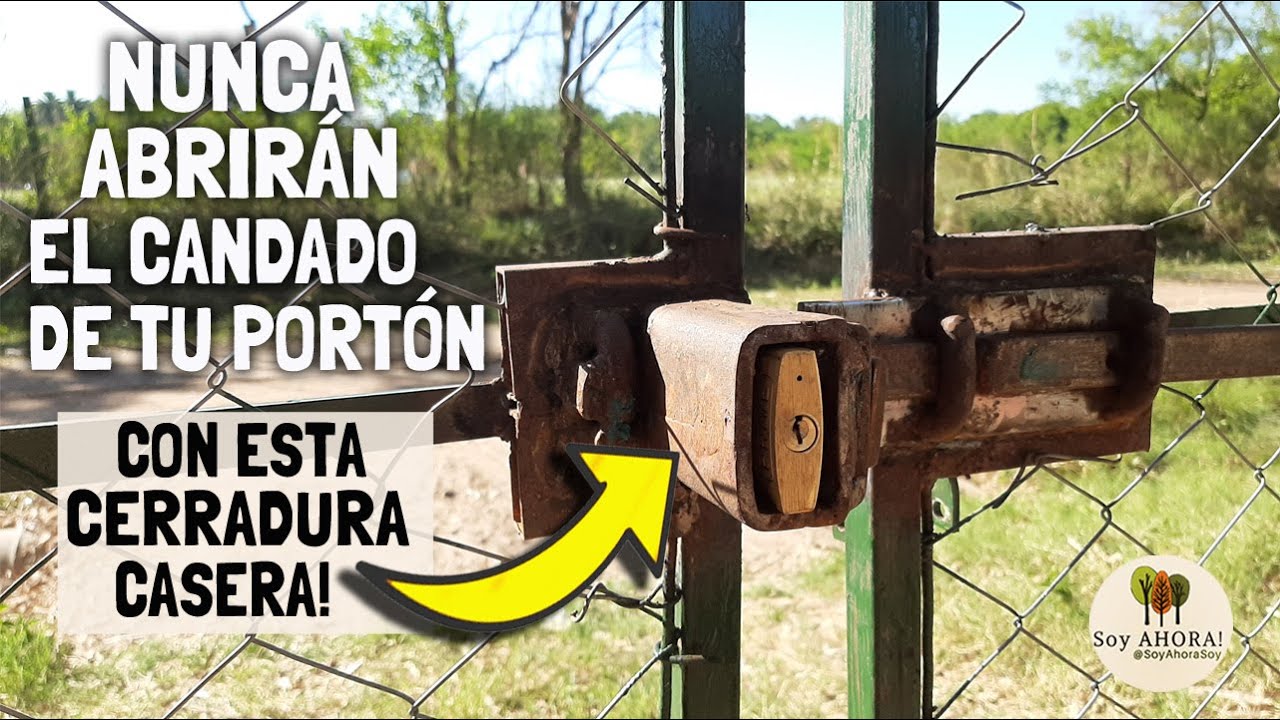 ⚠️ NUNCA MÁS ABRIRÁN EL CANDADO DE TU PORTÓN!! más seguro que un cajero automático! 😅