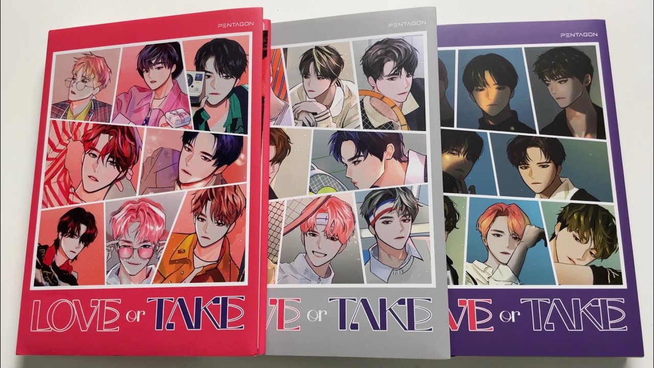 ♡Unboxing Pentagon 펜타곤 11th Mini Album LOVE or TAKE (Romantic, Sporty & Mild Ver.)♡