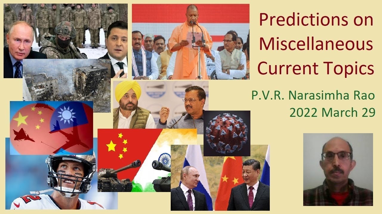 Predictions on Current Topics