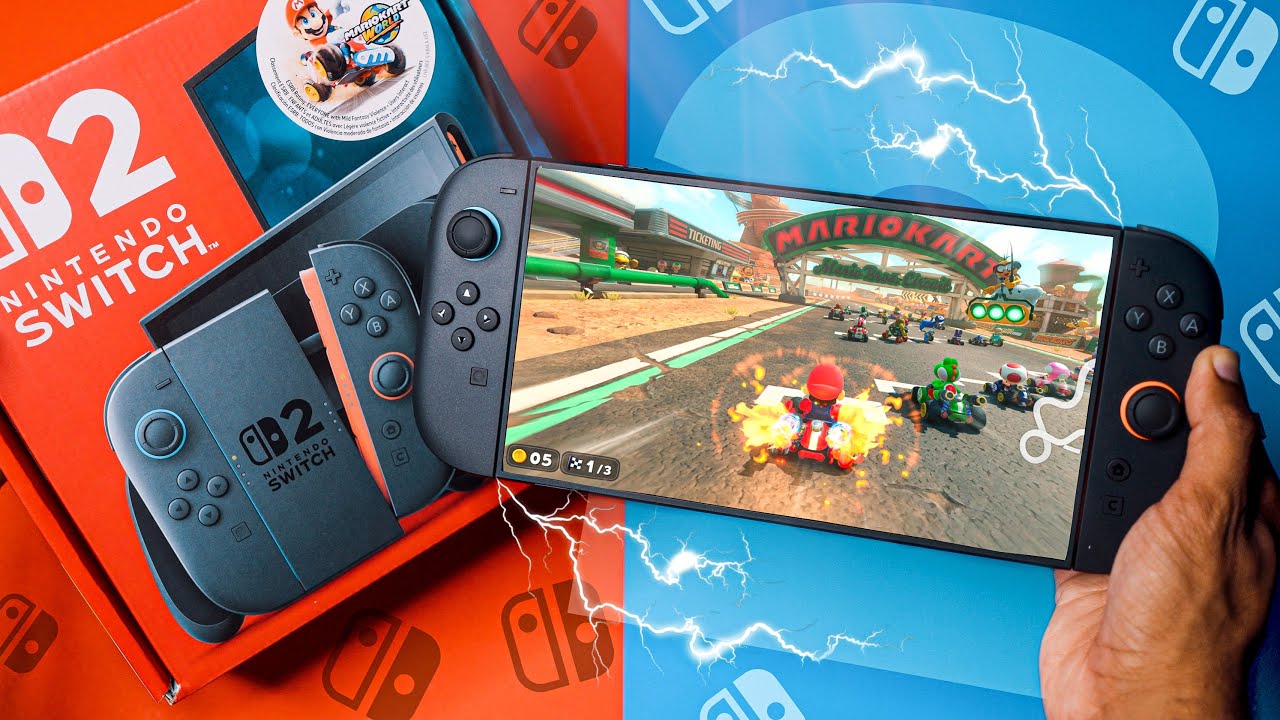 Nintendo Switch 2 Unboxing (Mario Kart World Bundle)