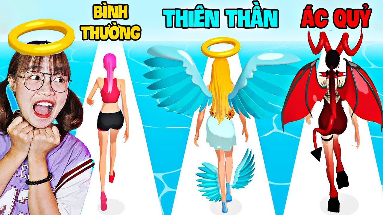 Hà Sam Chọn Làm Thiên Thần Hoặc Ác Quỷ Để Chạy Về Đích Giành Hòm Vàng - Destiny Run