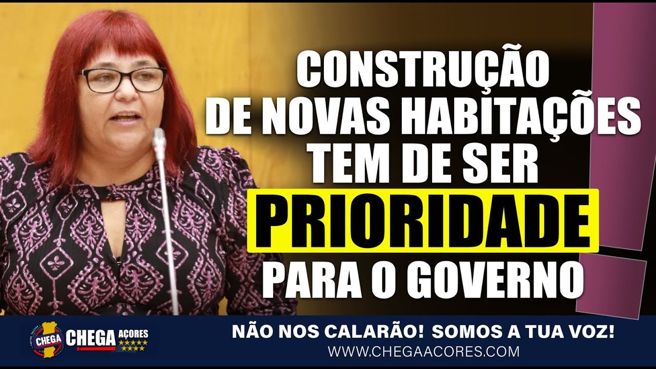 CONSTRUÇÃO DE NOVAS HABITAÇÕES TEM DE SER PRIORIDADE PARA O GOVERNO
