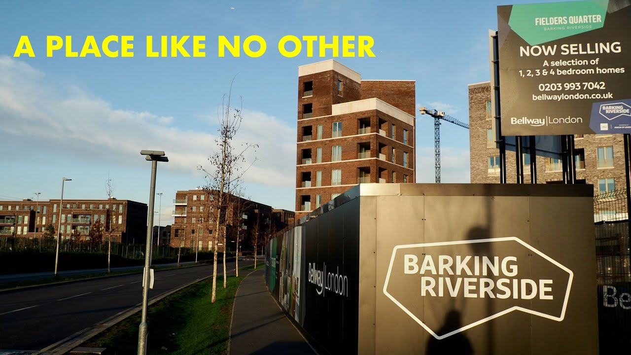 Добро пожаловать в Barking Riverside — исследуйте новый район Восточного Лондона (4K)