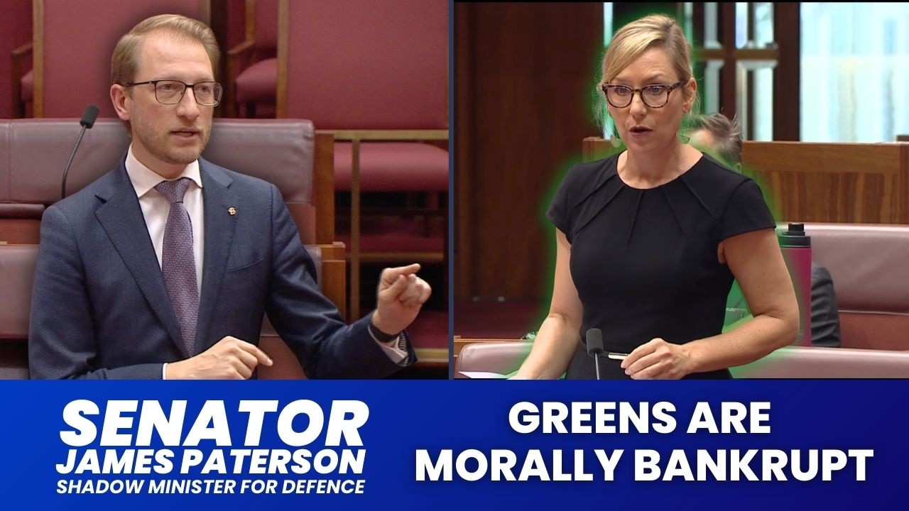 James Paterson eviscerates Greens' extremist rhetoric defending Iranian terrorist regime