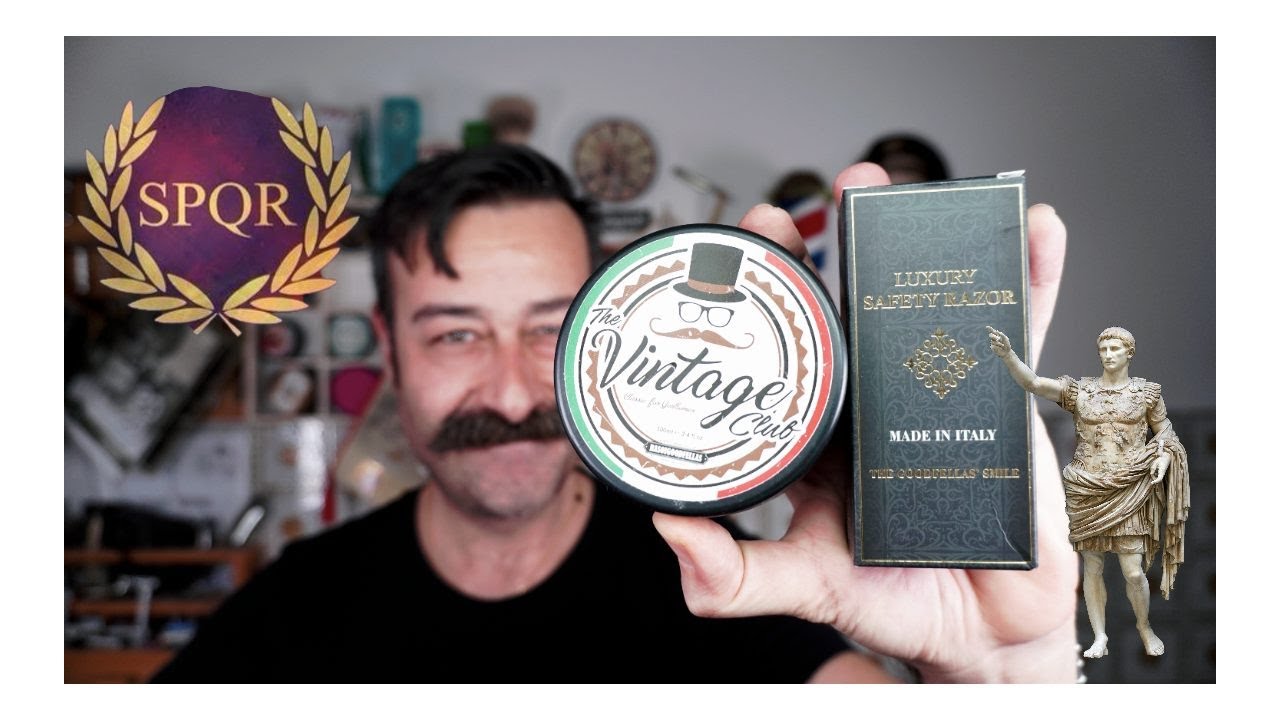 UNA RASATURA IMPERIALE CON ILMIO SET DA BARBA THE VINTAGE CLUB ED IL RASOIO IMPERO TGS