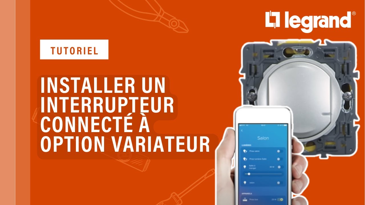 Installer un interrupteur connecté Legrand Céliane™ with Netatmo (à option variateur)