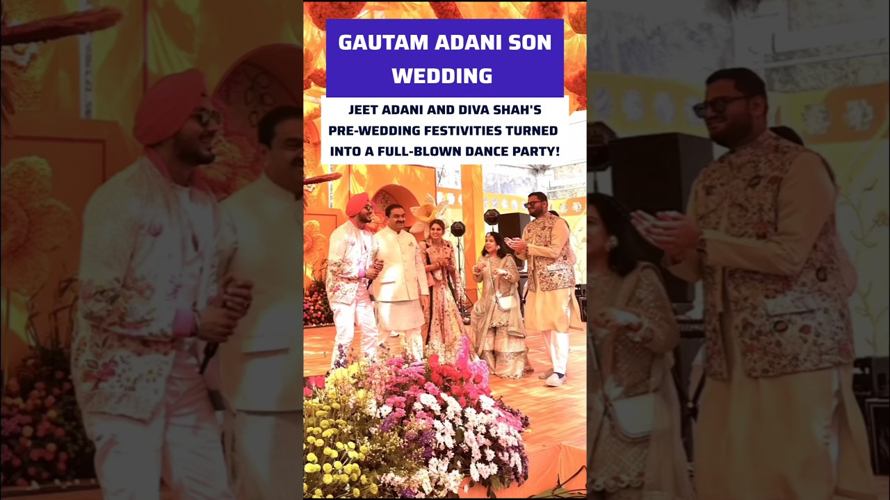 Gautam Adani Son Jeet Adani and Diva Shah's pre-wedding festivities turned dance party Jasmin