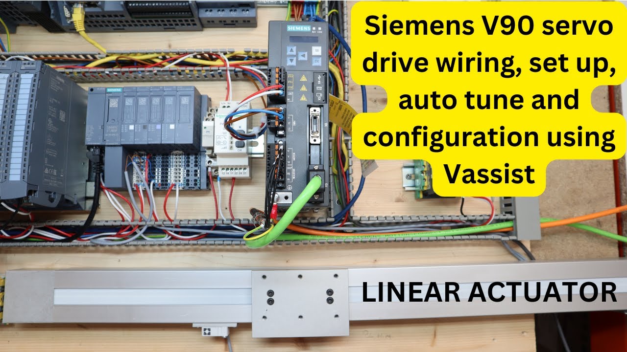 Подключение, настройка, автонастройка и конфигурирование сервопривода Siemens V90 с помощью Vassi...