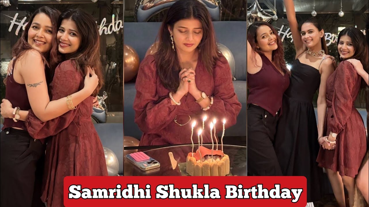 YRKKH Actor Samridhi Shukla Birthday Celebration With Farman Haider and Mansi Srivastava 