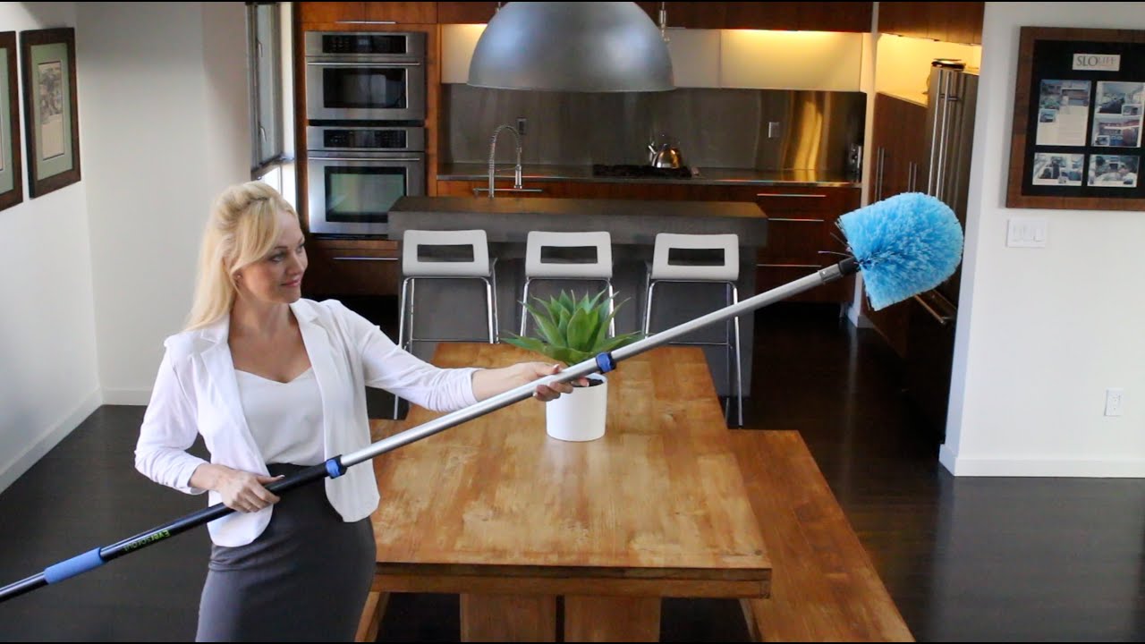 Best Cleaning Duster for High Ceilings - Eversprout Cobweb Duster (20+ Feet of Reach)