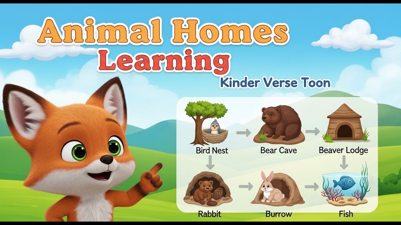 Animal Homes & Habitats for Kids 🏠 | Where Do Animals Live? | Preschool & Kindergarten Compilation