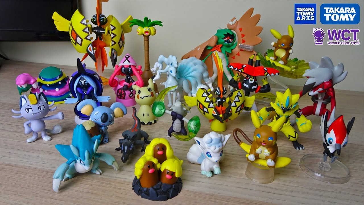 MI COLECCIÓN de FIGURAS POKÉMON de ALOLA 🌺 | Tomy, Wicked Cool Toys y T-ARTS