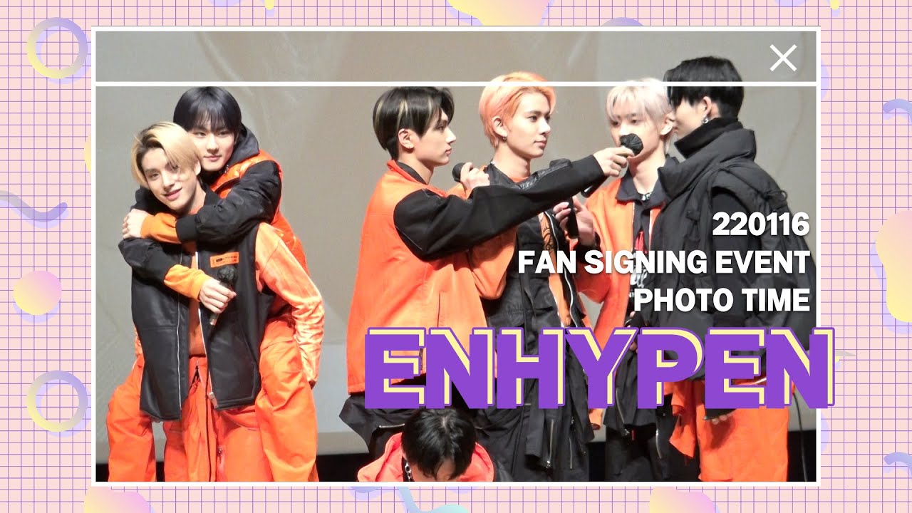 220116 ENHYPEN 'DIMENSION : ANSWER' Fan Signing Event : Photo time (Eng Sub)