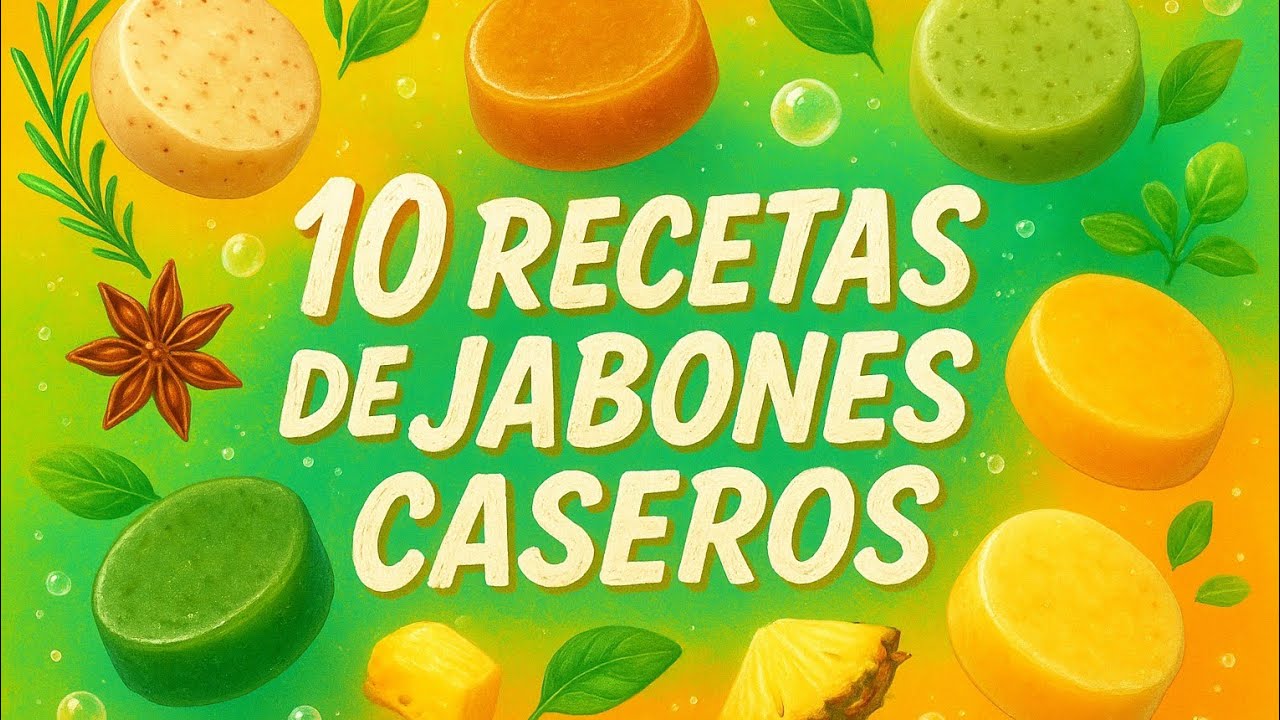 1️⃣0️⃣  Recetas de JABONES CASEROS f&aacute;ciles y r&aacute;pidos 🧼