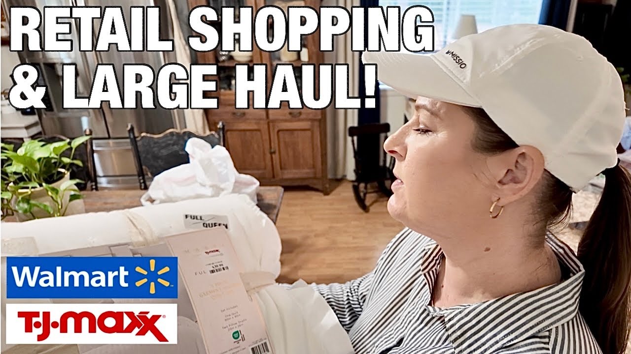 TJ MAXX & WALMART SHOP WITH ME & HAUL! It was a spendy day!