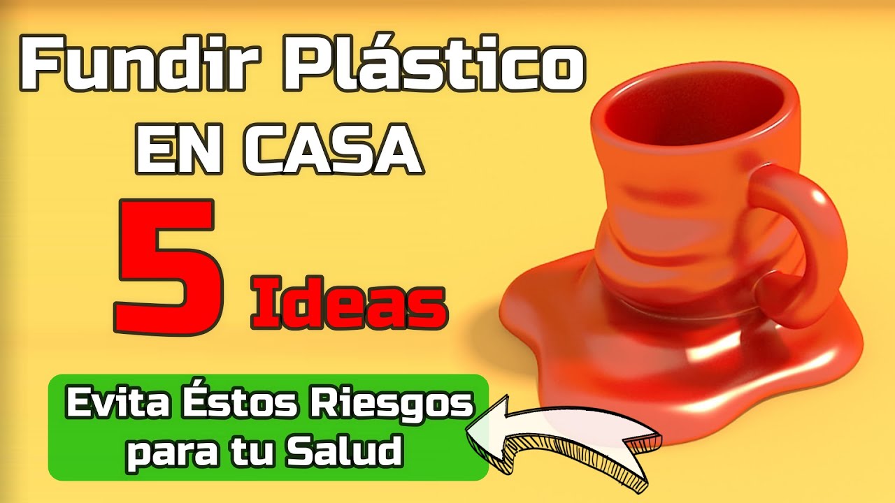 5 ideas para FUNDIR PLASTICO en Casa ♻️ ¿Cómo derretir Plástico?✅