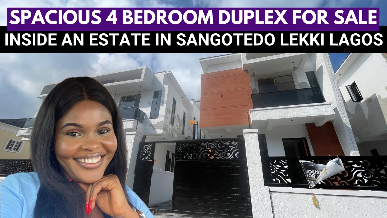 Spacious 4 Bedroom Duplex For Sale Inside An Estate In Sangotedo Lekki Lagos 