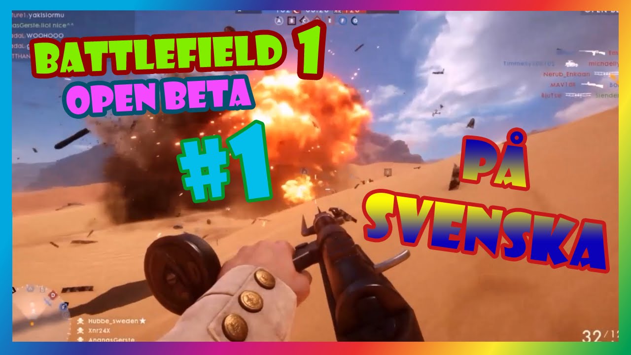 Battlefield 1 Open Beta - P&aring; svenska!
