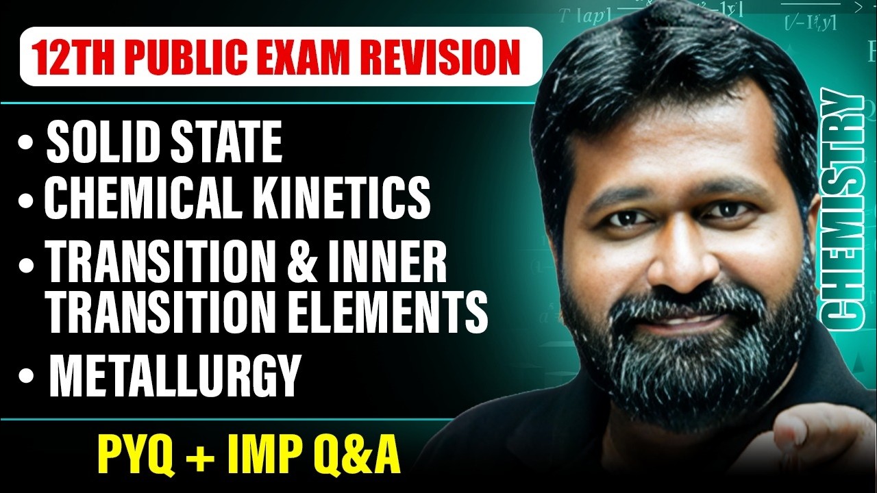 SOLID STATE AND OTHER COMPOUNDS | CHEMISTRY in Tamil | 12th Std Public Exam Revision 2026