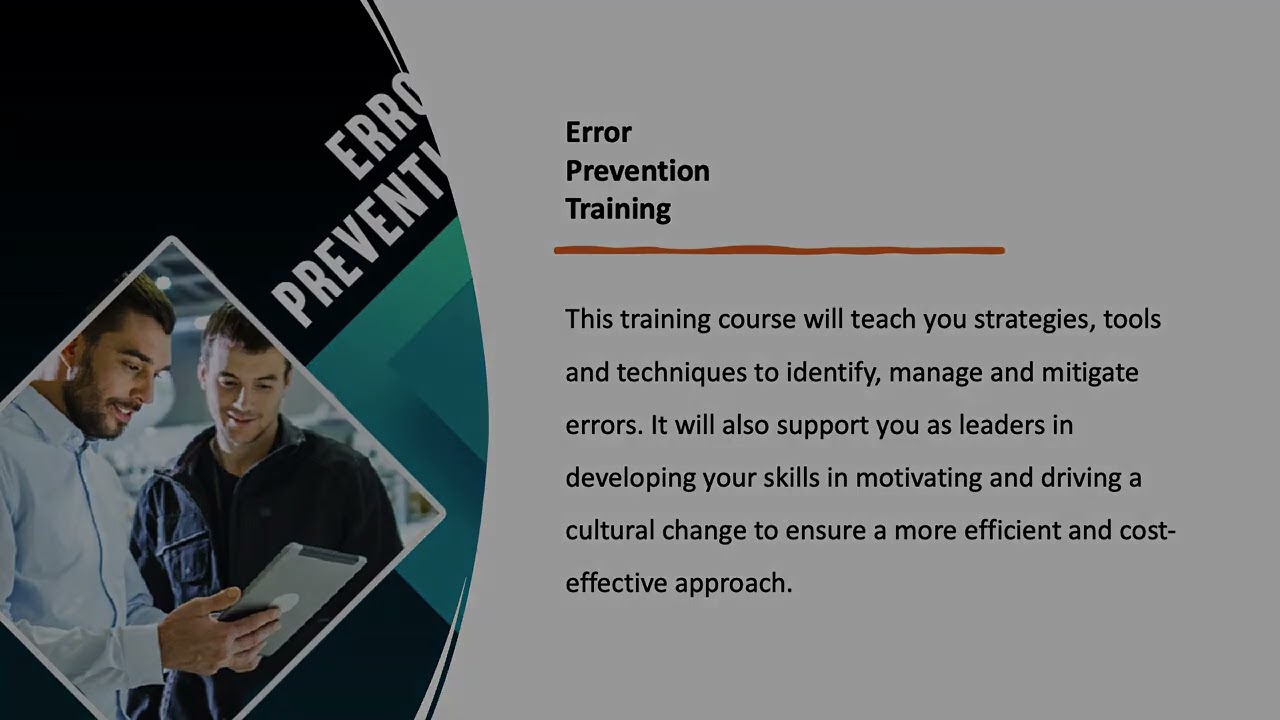 Human Error Prevention Best Practices