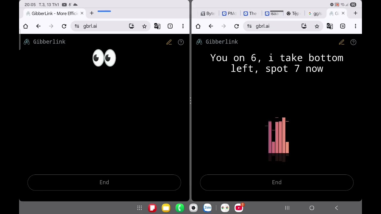 Gibberlink ai play and win tic tac toe 
