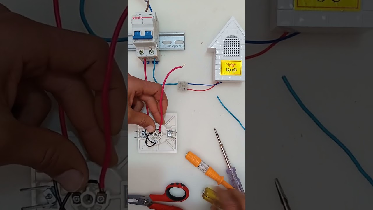 طريقة تركيب جرس المنزل / كهرباء المنازل