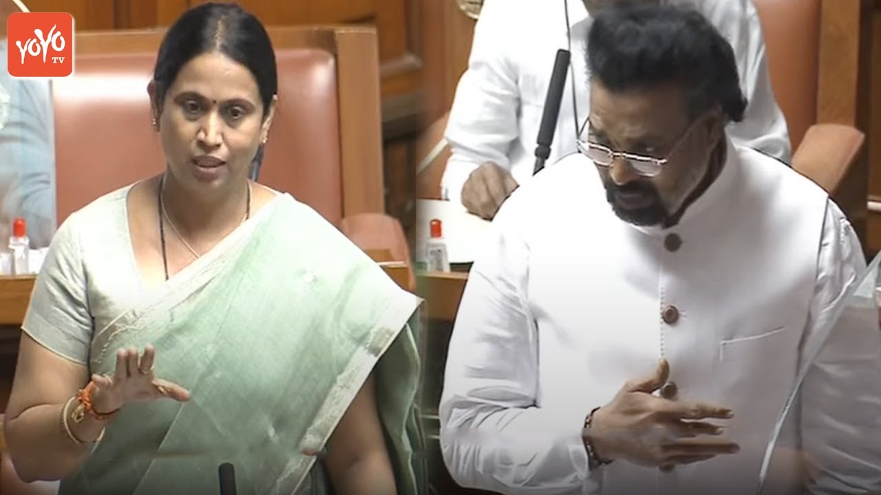 Lakshmi Hebbalkar VS B Sriramulu Speech On KSRTC BUS in Karnataka Assembly 2021 | YOYO TV Kannada