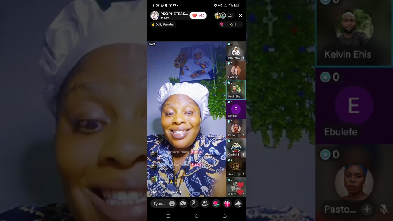 Join us every 8pm on TikTok prophetess Ogechi. God bless you all