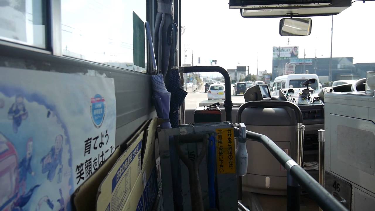 【前面展望】小松空港～竜助町～小松駅前【小松バス_路線バスで北上中！】