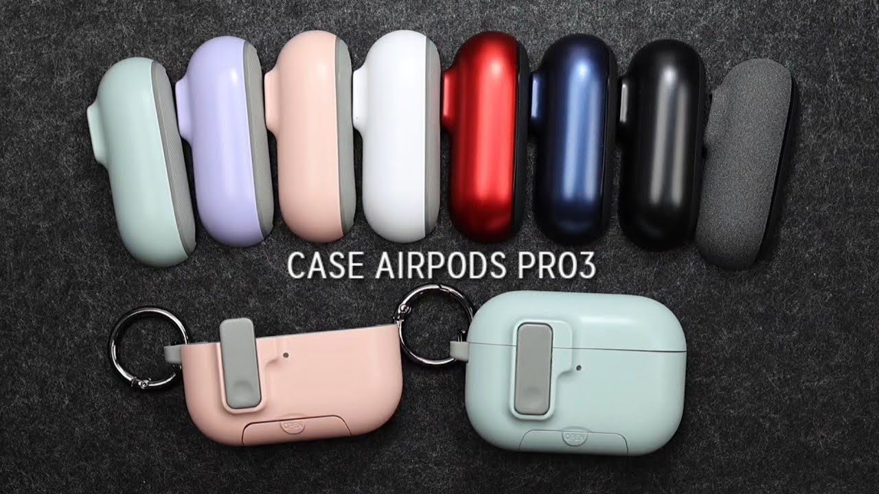 Case Airpods Pro3 | Có khóa lock và chân dựng standing