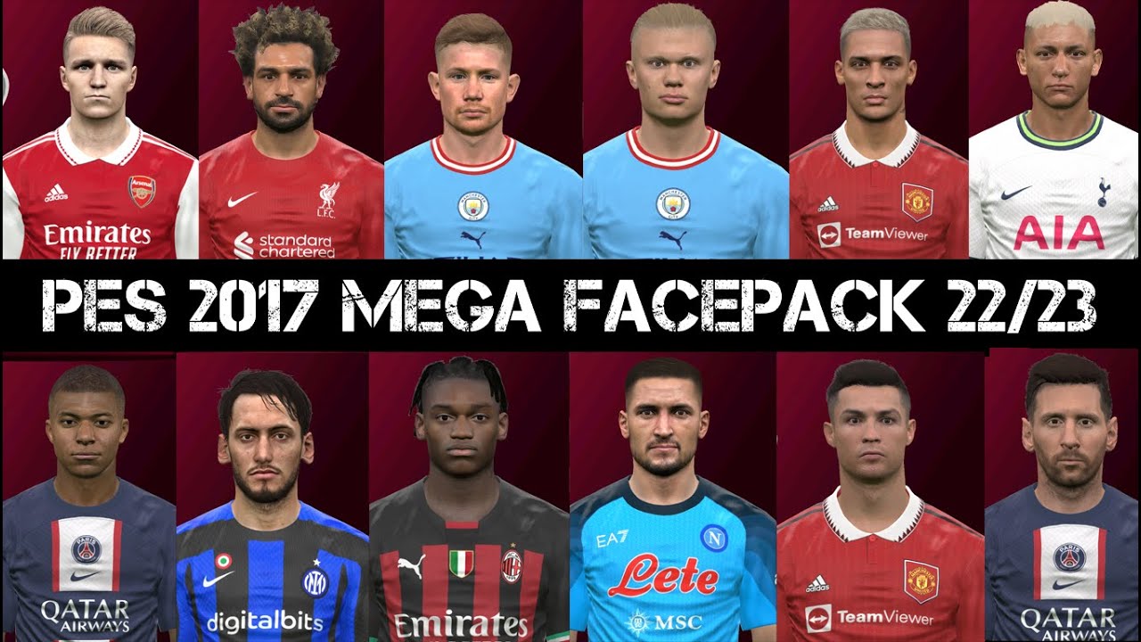 PES 2017 | MEGA YÜZ PAKETİ V2 ( 2022/2023 )