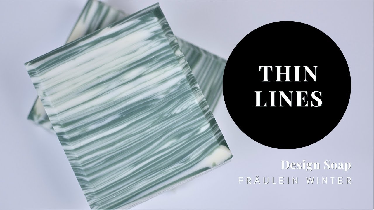Soap Technique: Thin Lines - Cold Process Design Soap Making - Fraeulein Winter