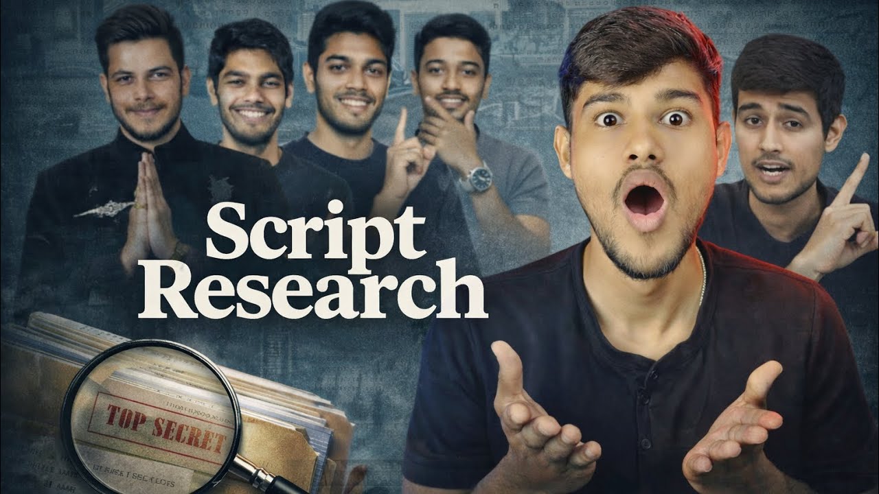 How to Do Script Research Like Dhruv Rathee, Nitish Rajput, Mohak Mangal & saqlain khan 