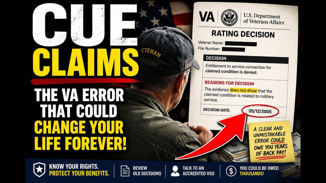 ⚠️ Veterans: The VA Could Owe You Years of Back Pay
