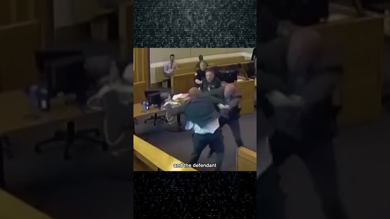 LARGE Defendant Taken Down With a Taser After Fighting Deputies in Courtroom | Court Cam #shorts