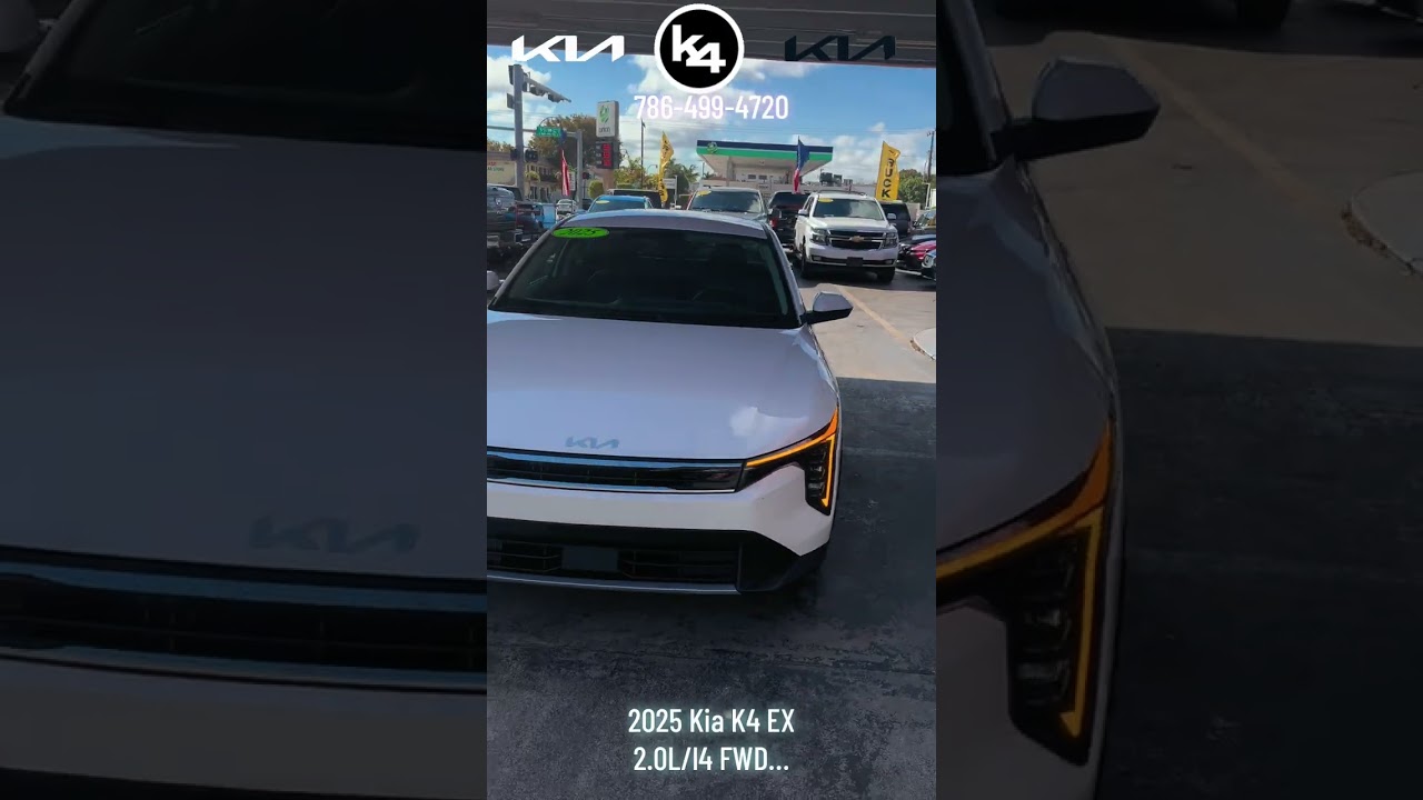 2025 Kia K4 EX,2.0L/l4 FWD, push start,double screen,19k miles,clean tittle,financing with no credit