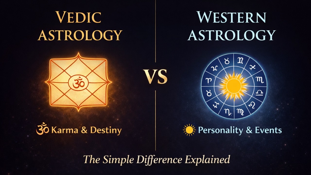 Vedic Astrology vs Western Astrology | The Simple Difference Explained