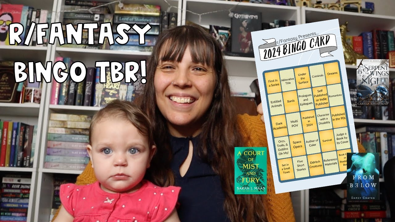 My R/Fantasy Bingo 2024 TBR! A Year Long Readathon!!