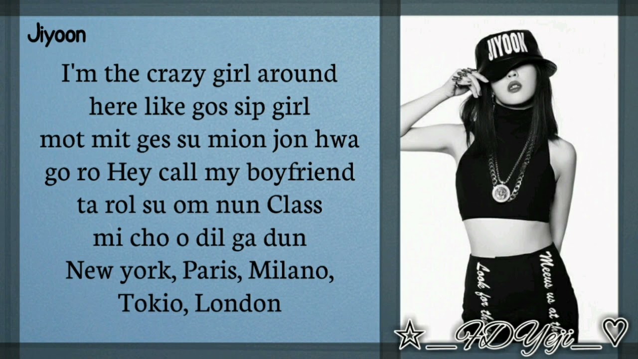 4MINUTE_'CRAZY'_(EASY LYRICS)