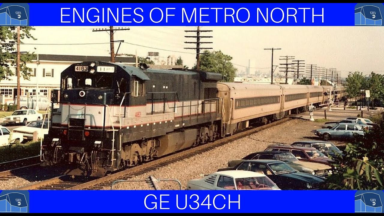 Engines of Metro North General Electric U34CH