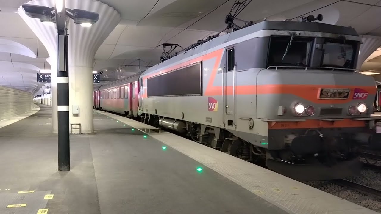 Gare Paris Austerlitz (FR), departure OUIGO 4093 with destination Rennes (FR). (08/02/2025)