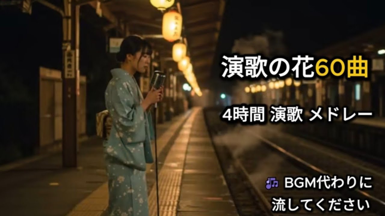 想い出に浸る日本演歌｜女性演歌 名曲60選・4時間メドレー