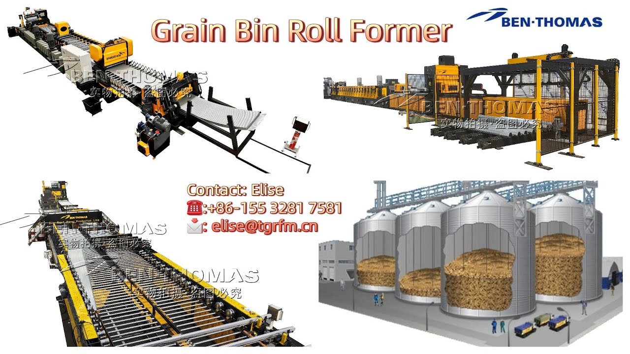 Roll forming line for 4”corrugation bins/silos / grain bin manufacturing equipment