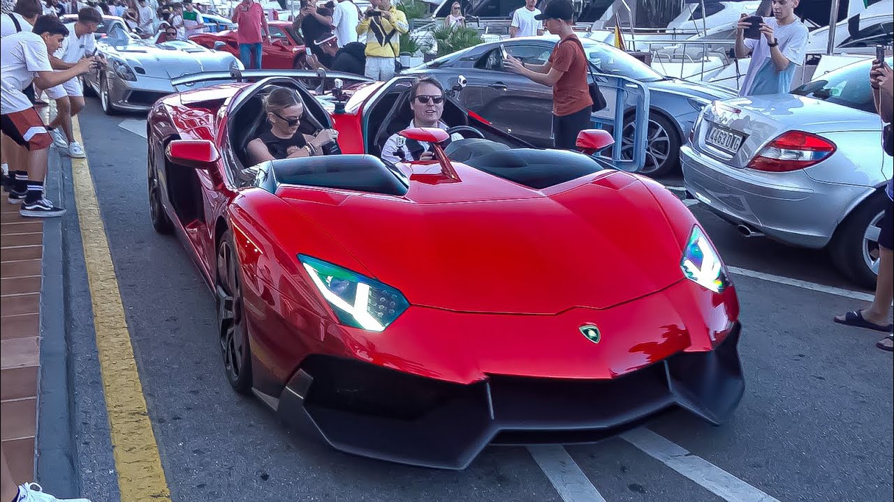SUPERCARS in PUERTO BANUS 2023 -16- ( Aventador J, SLR Stirling Moss, Chiron Supersport 300+…)